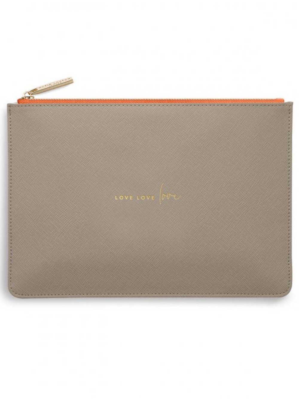 KATIE LOXTON | COLOUR POP PERFECT POUCH | LOVE LOVE LOVE | TAUPE AND ORANGE